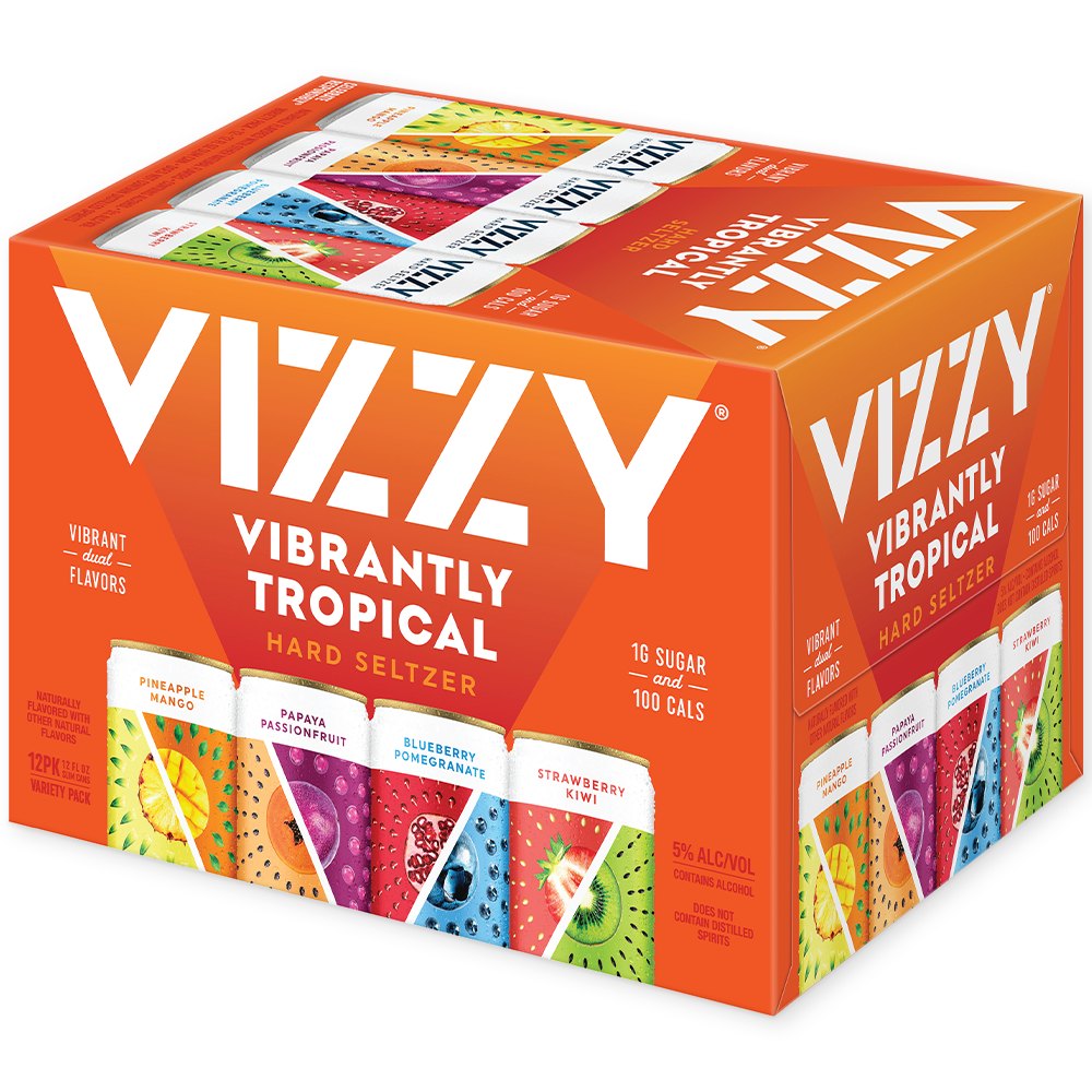 Vizzy Hard Seltzer Vibrantly Tropical Variety Pack