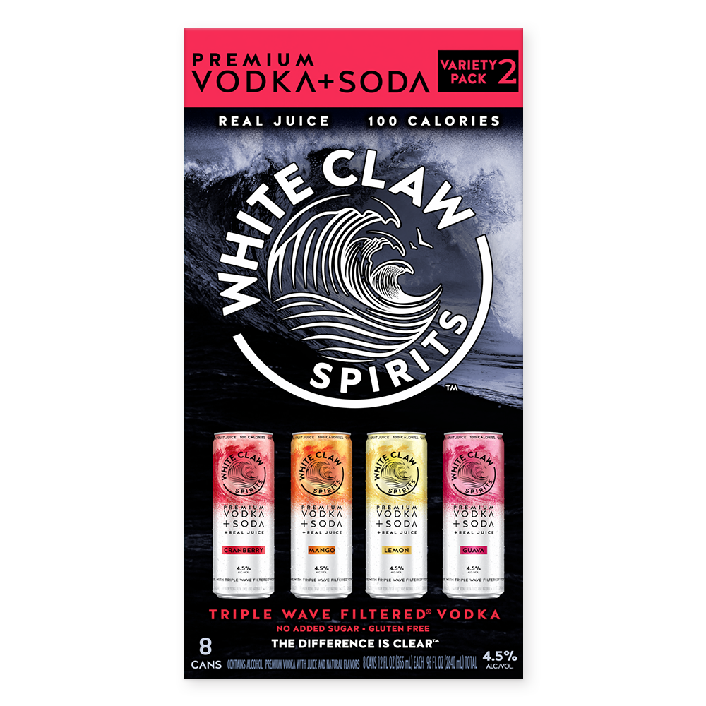 White Claw Vodka Soda Spirits Variety