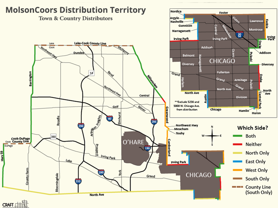 T&C Territory for MolsonCoors